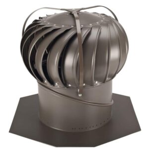 LOMANCO 12" Weathered Bronze Aluminum Whirlybird Wind Turbine