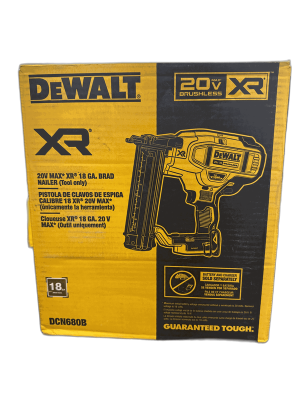 DEWALT 20V MAX XR Lithium-Ion Electric Cordless 18-Gauge Brad Nailer (Tool Only) - Image 16