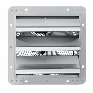 Unbranded 10 in. 820CFM Aluminum Wall Mount Exhaust Fan AC-Motor Silver