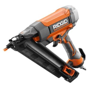 RIDGID Pneumatic 15-Gauge 2-1/2" Angled Finish Nailer with Tool Bag