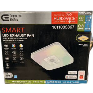 CE 80/110 CFM Smart Bathroom Exhaust Fan """"NO WALL SWITCH"""