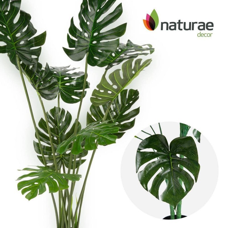 NATURAE DECOR Artificial 29 in. Monstera Indoor and Outdoor Plants - Image 4