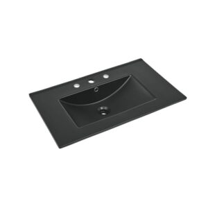 Swiss Madison Swiss-Madison 21.3 in. W x 33.2 in. D Ceramic Vanity Top in Black