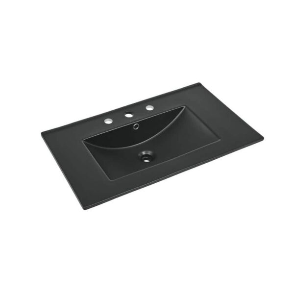 Swiss Madison Swiss-Madison 21.3 in. W x 33.2 in. D Ceramic Vanity Top in Black