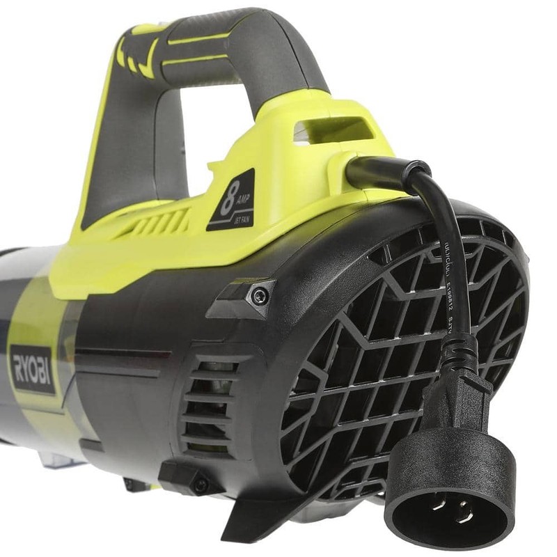 RYOBI 135 MPH 440 CFM 8 Amp Corded Electric Jet Fan Leaf Blower - Image 2