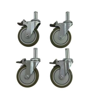 HDX 5 in. Heavy Duty Industrial Stem Casters (4-Pack)