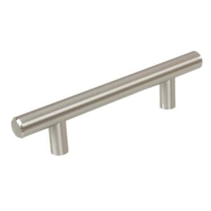 GlideRite 3-3/4" Thick Solid Stainless Steel 6" Bar Handle Pulls (10-Pack)