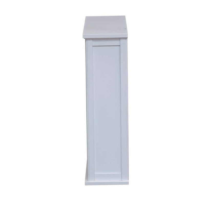 Alaterre Furniture Dorset 27" Wall Mounted Bath Storage Cabinet 2 Doors White - Image 10