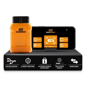 GEARWRENCH OBD2 Bi-Directional Bluetoot with GWSMART App and Lifetime Software