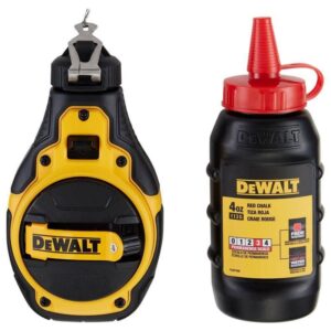 DEWALT 100 ft. Chalk Reel Kit with Red Chalk