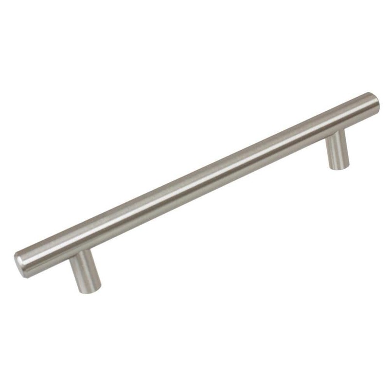 GlideRite 6-5/16" (160mm) Solid Stainless Steel Bar Handle Pull (10-Pack)