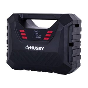 Husky 12V Portable Air Compressor Pump Inflator Digital Gauge Auto Shut Off