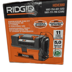 RIDGID 3 Gal. 5.0 Peak HP NXT Shop Vacuum Wet Dry Vac NO HOSE