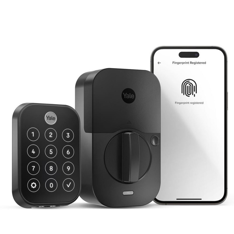 Yale Assure Lock 2 Keyless Smart Door Lock WiFi Fingerprint Access Black Suede - Image 2