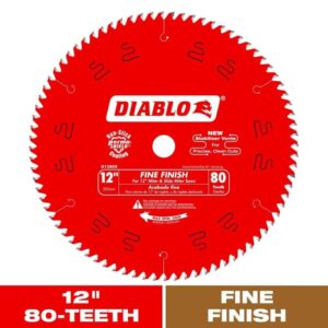 DIABLO 12in. x 80-Tooth Fine Finish Saw Blade for Wood