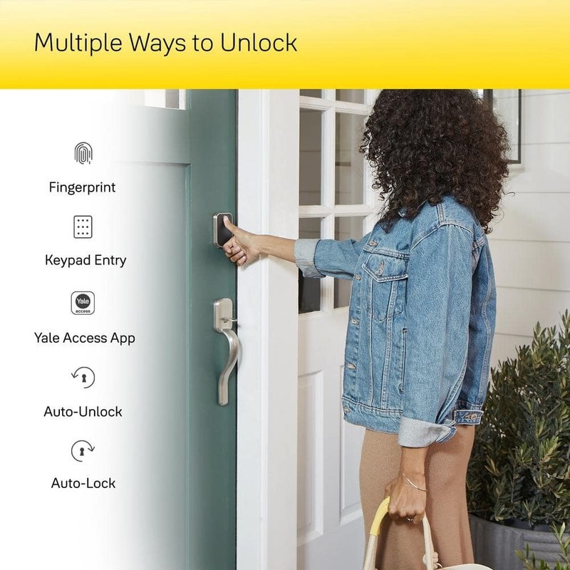 Yale Assure Lock 2 Keyless Smart Door Lock WiFi Fingerprint Access Black Suede - Image 7