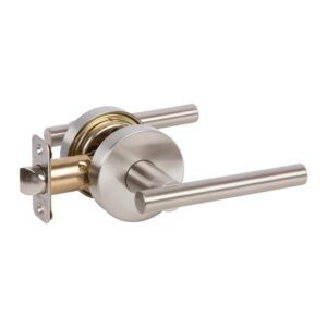 DELANEY HARDWARE Cira Satin Nickel Hall Closet Door Handle