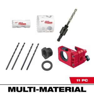 Milwaukee Door Lock Installation Bi-Metal Hole Saw Set MISSING PIECES SEE PICS