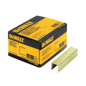 DEWALT 1x1 in. 16-Gauge Galvanized Wide Crown Construction Staple 2000 Pack
