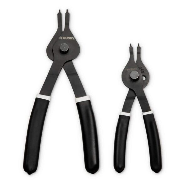 Husky 6 in. and 8 in. Snap Ring Pliers with Cushion Grip (2-Pack)