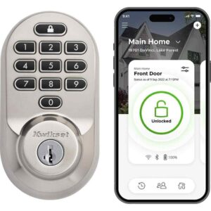 Kwikset HALO Satin Nickel Keypad WiFi Electronic Single-Cylinder Smart Lock