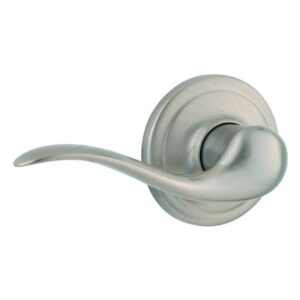 Kwikset Tustin Satin Nickel Left-Handed Half-Dummy Door Handle Microban