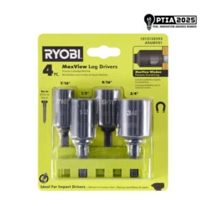 RYOBI MaxView Lag Driver Set (4-Piece)