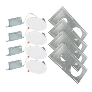 HALO 6 in. Selectable CCT LED Can Less Downlight, 4-Pack