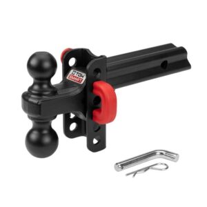 TowSmart X-Mount Adjustable Hitch Dual Ball Mount, 3.25" Drop, 10,000 lb, Red