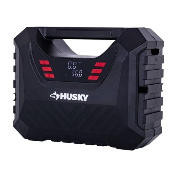 Husky 12V/120V Portable Air Compressor Pump Inflator Digital Gauge Auto Shut Off