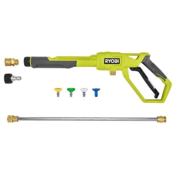 RYOBI Pressure Washer Trigger Handle Kit, Quick-Connect Adaptors, 3600 PSI