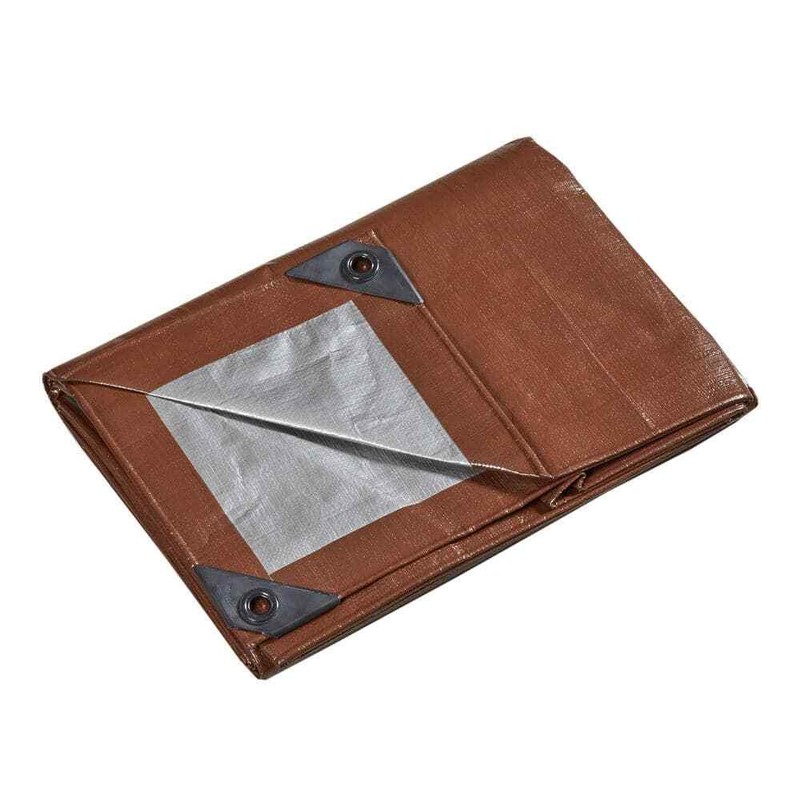 Everbilt 16 ft. x 20 ft. Brown and Silver Heavy Duty Tarp - Image 5
