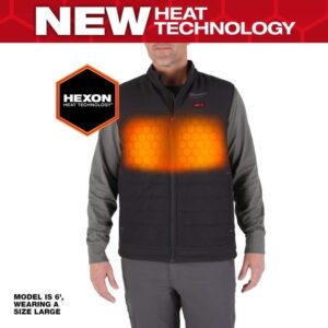 Milwaukee Men's 2X M12 12V Lithium-Ion Cordless Black Heated Vest w/Battery