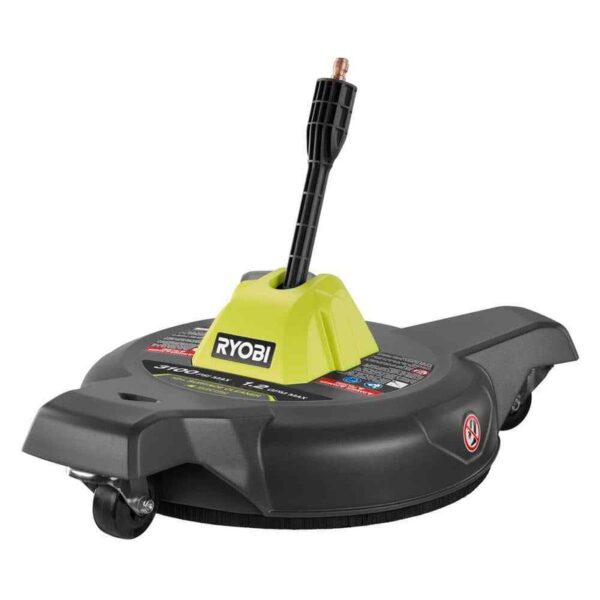 RYOBI 12 in. 3100 PSI Electric Pressure Washer Surface Cleaner w/Caster Wheels