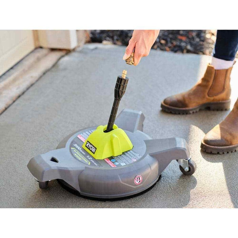 RYOBI 12 in. 3100 PSI Electric Pressure Washer Surface Cleaner w/Caster Wheels - Image 7