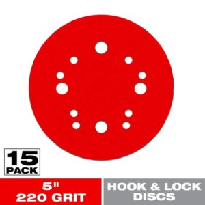 DIABLO 5 in. 220-Grit Hook and Lock ROS Sanding Discs