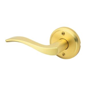 Kwikset Sedona Satin Brass Left-Handed Half Dummy Door Handle