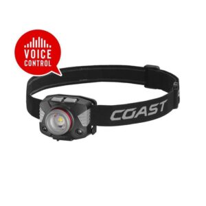 Coast FLX65R 700 Lumen Bilingual Voice Control Rechargeable LED Headlamp