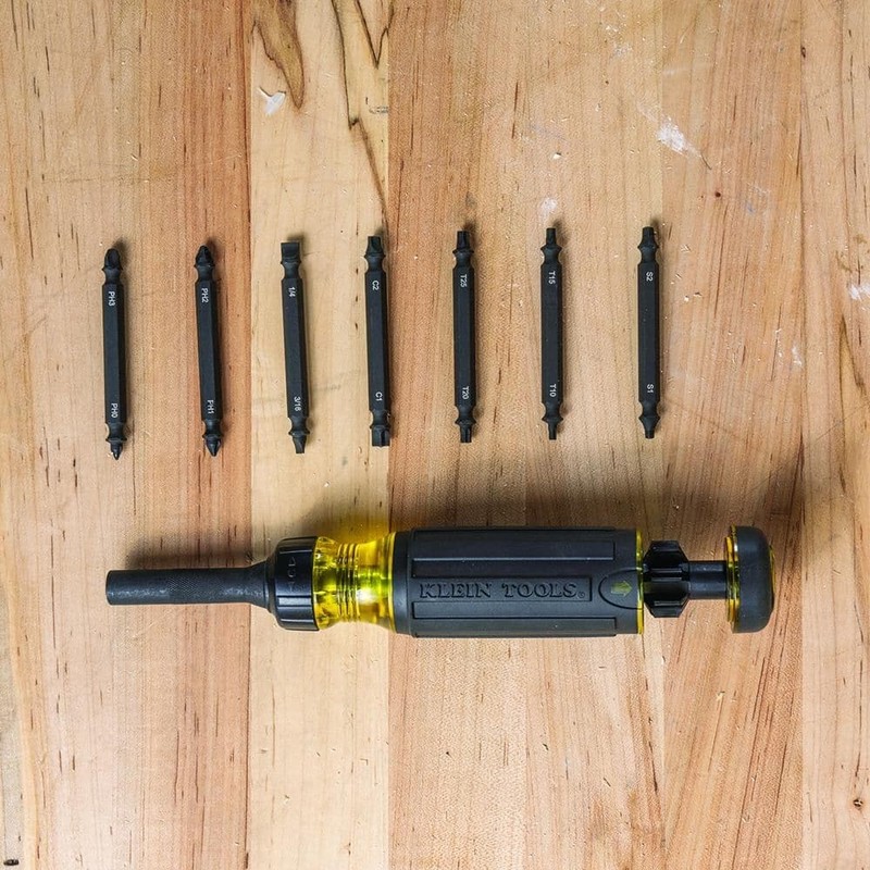 Klein Tools 15-in-1 Ratcheting Impact Multi-Bit Screwdriver - Image 9