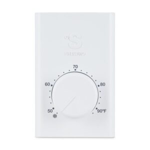 Stelpro Double-Pole 22 Amp 120/240V Mechanical Wall-Mount Thermostat White