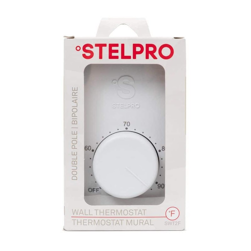 Stelpro Double-Pole 22 Amp 120/240V Mechanical Wall-Mount Thermostat White - Image 5