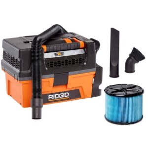 RIDGID 3 Gal 5.0 Peak HP NXT Wet Dry Vac Fine Dust Filter Expandable NO FILTER