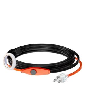 SKYSHALO Pipe Heating Cable 9 ft. 7W/ft. Heat Tape with Thermostat, Protects PVC