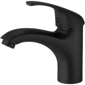 BWE Single-Handle Single-Hole Bathroom Faucet Sink Drip-Free Vanity Sink Faucet
