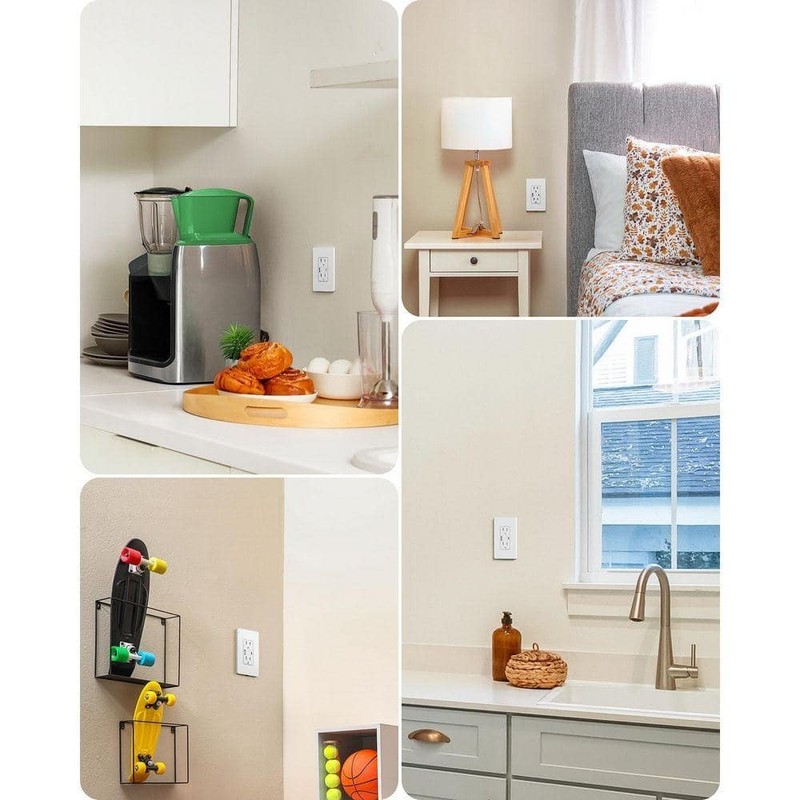DEWENWILS White 15A GFCI Duplex Outlet with USB-A, USB-C Charger - Image 7