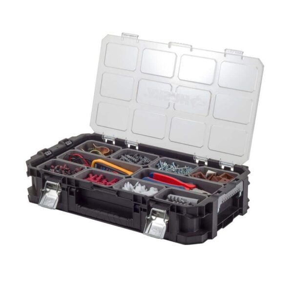 Husky Connect Stackable 10-Compartment Tool Parts Organizer Heavy Duty 2PK