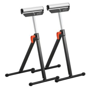 SKYSHALO 2-Pack Folding Roller Stands, Adjustable 26.8-42.5 in., Steel