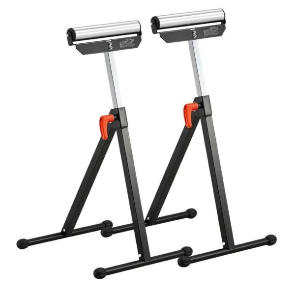 SKYSHALO 2-Pack Folding Roller Stands, Adjustable 26.8-42.5 in., Steel