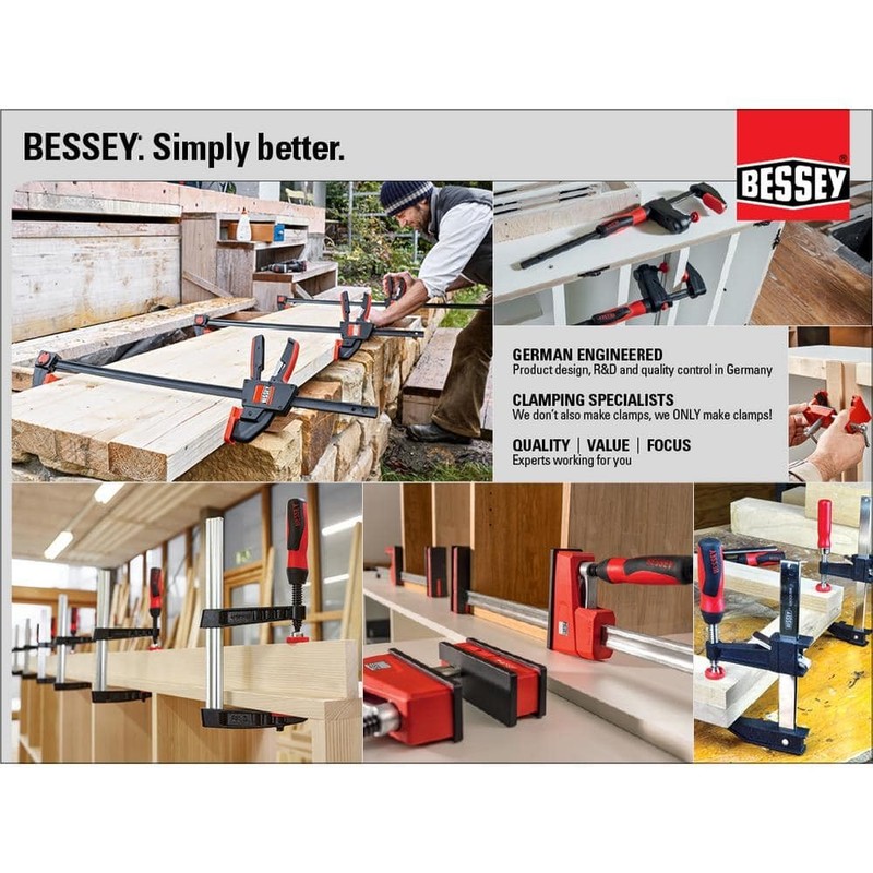 BESSEY RSC Series 12 in. Vibration Resistant Steel Clamp 5-1/2 in. Throat Depth - Image 3