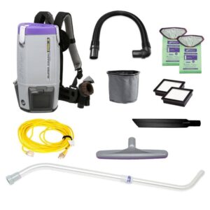 ProTeam Super Coach Pro 6 qt. Backpack Vacuum Cleaner Xover Multi-Surface Wand